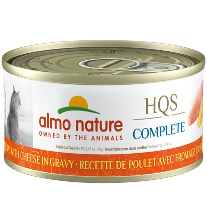 Cat FoodAlmo Nature HQS Complete Chicken Recipe with Cheese in gravy Wet Cat Food (2.47 oz)